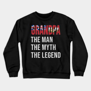 Grand Father Bermudian Grandpa The Man The Myth The Legend - Gift for Bermudian Dad With Roots From  Bermuda Crewneck Sweatshirt